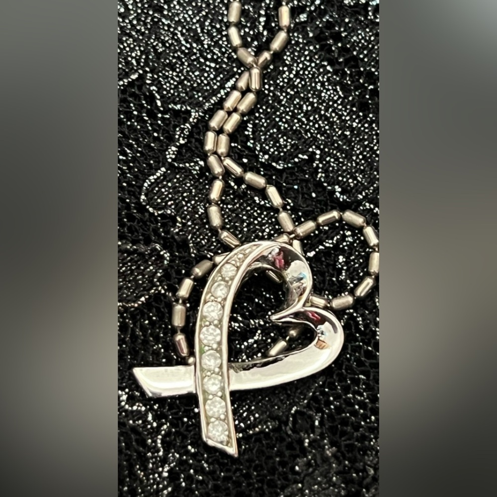 Sterling Silver Heart Pendant Necklace - Picture 7 of 8